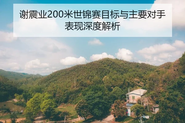 谢震业200米世锦赛目标与主要对手表现深度解析